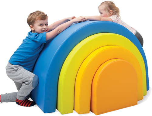 Softplay regenboogtunnel-2