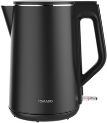 Tomado bollitore doppia parete 1,5L 2200W nero cool-touch cucina