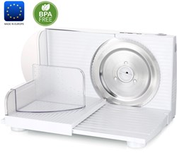 Emerio Affettatrice - Affettatrice elettrica 100W lama in acciaio inox spessore regolabile