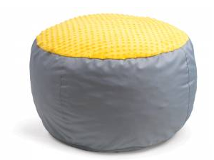 Zachte poef GEEL
