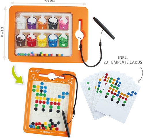 Beleduc giocattolo magnetico set & ordinamento 2-in-1 educativo
