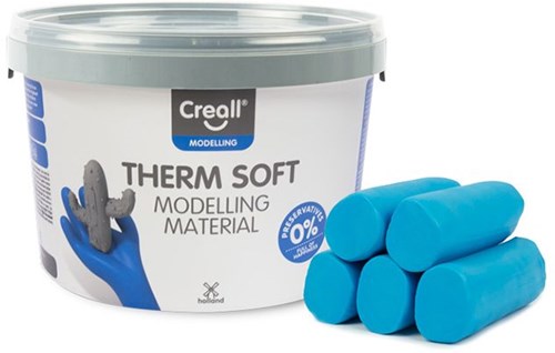 Creall argilla blu - pasta modellabile morbida per bambini - 2000 grammi