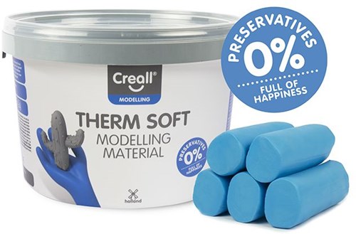 Creall argilla blu - pasta modellabile morbida per bambini - 2000 grammi-2