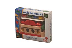 nic set di blocchi in legno Babypack 1 colorato 20 pezzi giocattolo educativo