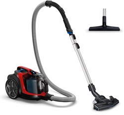 Philips aspirapolvere PowerPro Expert senza sacco 900W rosso filtro allergie