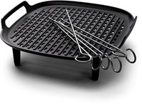 Philips accessorio grill Airfryer XXL - piastra e spiedini - nero
