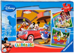 Ravensburger puzzle Mickey Mouse puzzle bambini 3x49 pezzi Disney