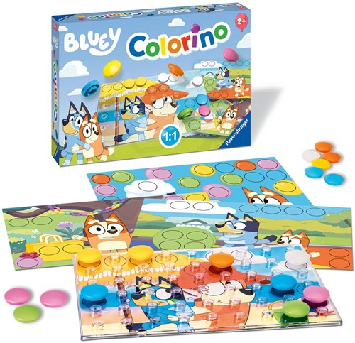 Bluey gioco per bambini Colorino - Giocattolo educativo per imparare i colori-2