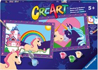 Ravensburger dipingi con i numeri - Unicorni magici giocattolo creativo