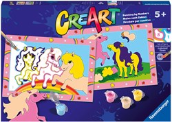 Ravensburger dipingi con i numeri - CreArt Pony Saltellanti per bambini