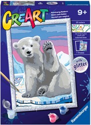 Ravensburger dipingi con i numeri - CreArt Fantastico Orso Polare per bambini