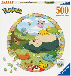 Ravensburger puzzle rotondo Pokemon - 500 pezzi - puzzle cartone animato