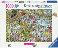 Ravensburger puzzle Holiday Resort 3: The Pool - puzzle cartoon 1000 pezzi