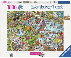 Ravensburger puzzle Holiday Resort 3: The Pool - puzzle cartoon 1000 pezzi