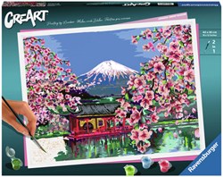 Ravensburger dipingi con i numeri - CreArt Japanese Cherry Blossom set artistico