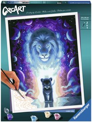 Ravensburger dipingere con i numeri - CreArt Lion Jojoesart edizione per adulti