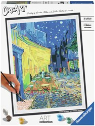 Ravensburger dipingi con i numeri - Set artistico Van Gogh Café Terrace per adulti