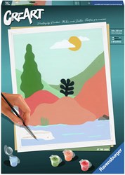 Ravensburger dipingi con i numeri CreArt At the Lake set pittura