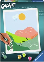 Ravensburger dipingi con i numeri - CreArt In the Mountains per adulti