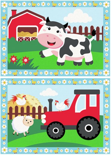 Ravensburger dipingere con i numeri trattore con paesaggio gioco creativo-2