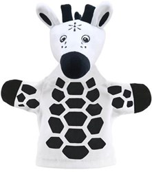 The Puppet Company burattino giraffa bianco-nero per neonati e bambini piccoli