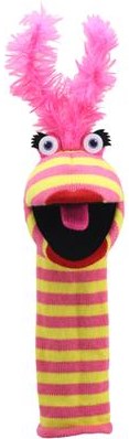 The Puppet Company burattino Eco Sockettes Lipstick - pupazzo peluche 38cm