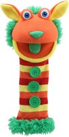 The Puppet Company burattino Eco Sockettes Buttons - peluche riciclato