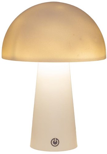LED Tafellamp rond wit 15x15x21cm