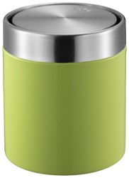 EKO pattumiera da tavolo cestino 1,5 litri verde acciaio inox coperchio basculante