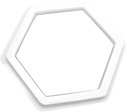Eduplay tampone per timbri bianco esagonale giocattolo creativo per bambini