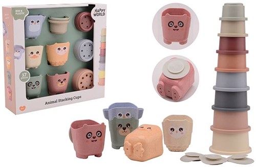 Happy World Secchi impilabili in bio plastica Happy World 22287-2