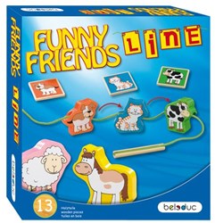 Beleduc gioco educativo Funny Friends Line - cartone - multicolore