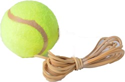 HOT Sports + Toys pallina da tennis con elastico per allenatore gialla