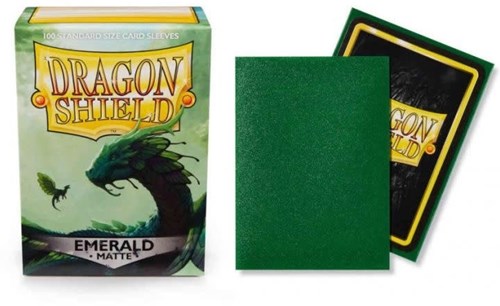 Dragon Shield bustine carte standard opache verde smeraldo 100 carte mazzo-2