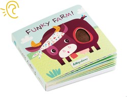 Lilliputiens libro tattile fattoria con suoni - giocattolo educativo per bambini