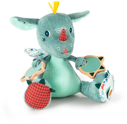 Lilliputiens - Peluche attività Drago Joe con diverse texture