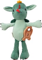 Lilliputiens peluche musicale eco Joe - draghetto con arpa in legno - giocattolo sostenibile