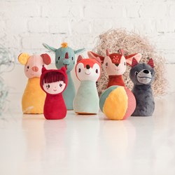 Lilliputiens set birilli foresta - gioco birilli morbido con animali