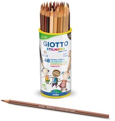 Giotto matite colorate toni della pelle barattolo 48 pezzi Stilnovo