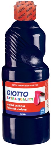 Giotto tempera nera 500ml - vernice extra qualità poster paint