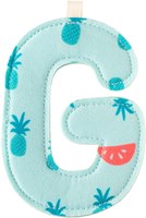 Lilliputiens decorazione lettera G - lettera alfabeto peluche verde