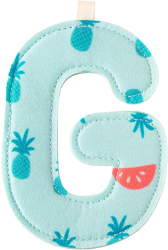 Lilliputiens decorazione lettera G - lettera alfabeto peluche verde