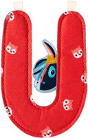 Lilliputiens - Lettera U decorazione alfabeto peluche rosso-2