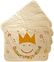 Eduplay set di tovagliette in cotone 5 pezzi - tappetini creativi