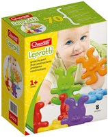 Quercetti gioco di costruzione coniglietti plastica colorata 8 pezzi bimbi-2