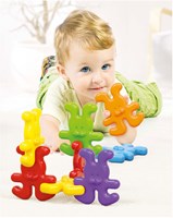 Quercetti gioco di costruzione coniglietti plastica colorata 8 pezzi bimbi-3