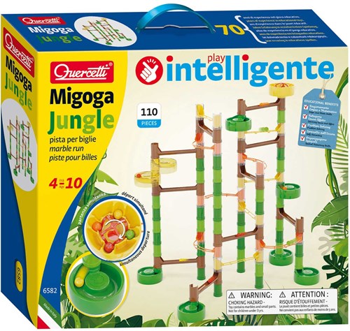 Quercetti pista per biglie Migoga Jungle - giocattolo 110 pezzi