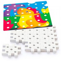 Quercetti set di chiodini jumbo 45 pezzi gioco motricità-2