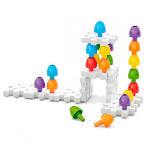 Quercetti set di chiodini jumbo 45 pezzi gioco motricità-3