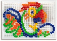 Quercetti giocattolo mosaico tavola chiodini 300 pezzi creativo-2
